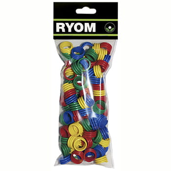 Hønseringe plast 15 mm – 100 stk