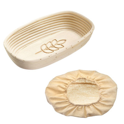 Oval Hævekurv m/ Bladmønster & Betræk (1500–2000 G)