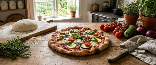 Hjemmelavet pizza fra bunden – dej, sauce og topping fra din have