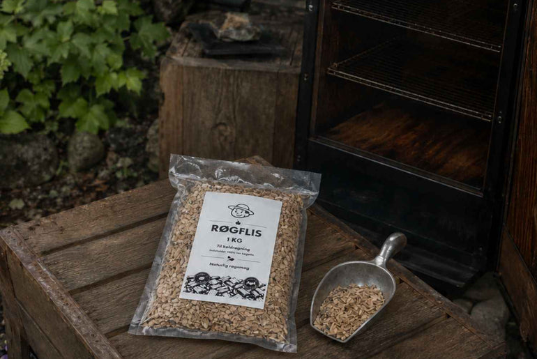 Røgflis m/ naturlig røgsmag - 1 KG