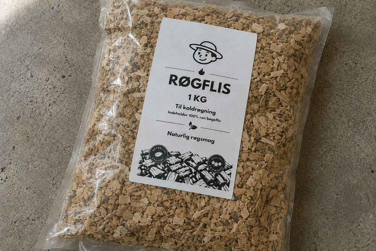 Røgflis m/ naturlig røgsmag - 1 KG