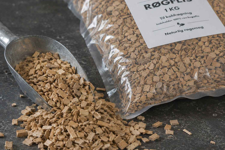 Røgflis m/ naturlig røgsmag - 1 KG