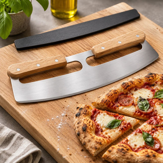 Pizzadeler m/ Træhåndtag