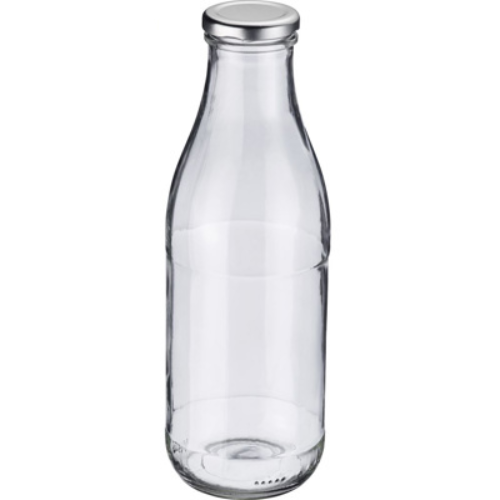 Glas Saftflasker m/ Låg – 6 stk