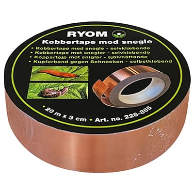 Snegletape Kobber 20 m × 3 cm
