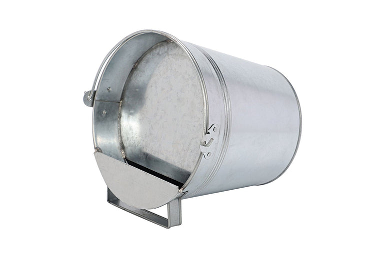 Galvaniseret fjerkrævander i spand, 8 liter