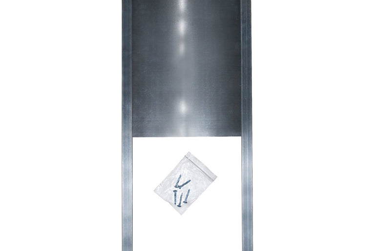 Hønselem i aluminium 32x20 cm med skinner og monteringssæt