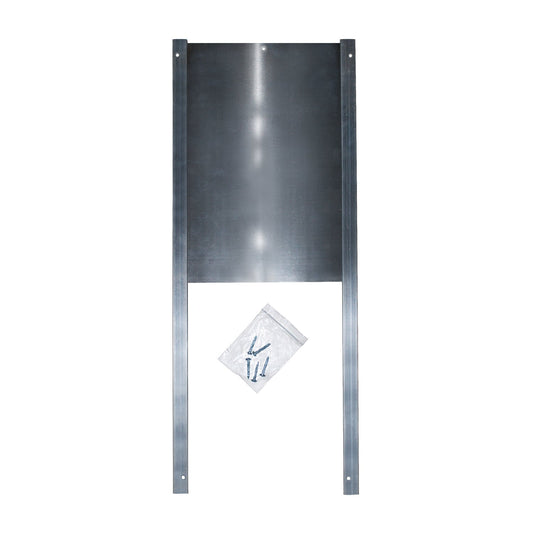 Hønselem i aluminium 32x20 cm med skinner og monteringssæt