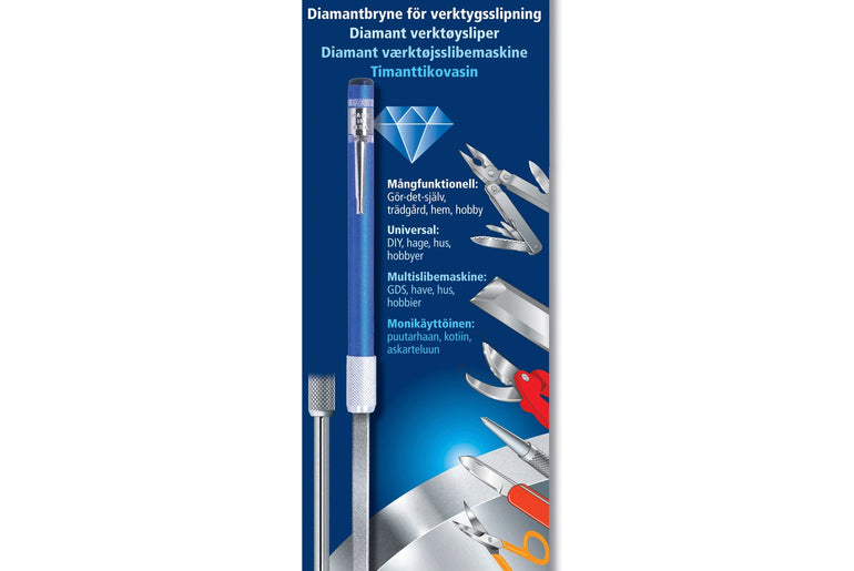 Multi-Sharp diamantbryne i blisteremballage