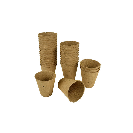 Stak nedbrydelige fiberpotter 6 cm
